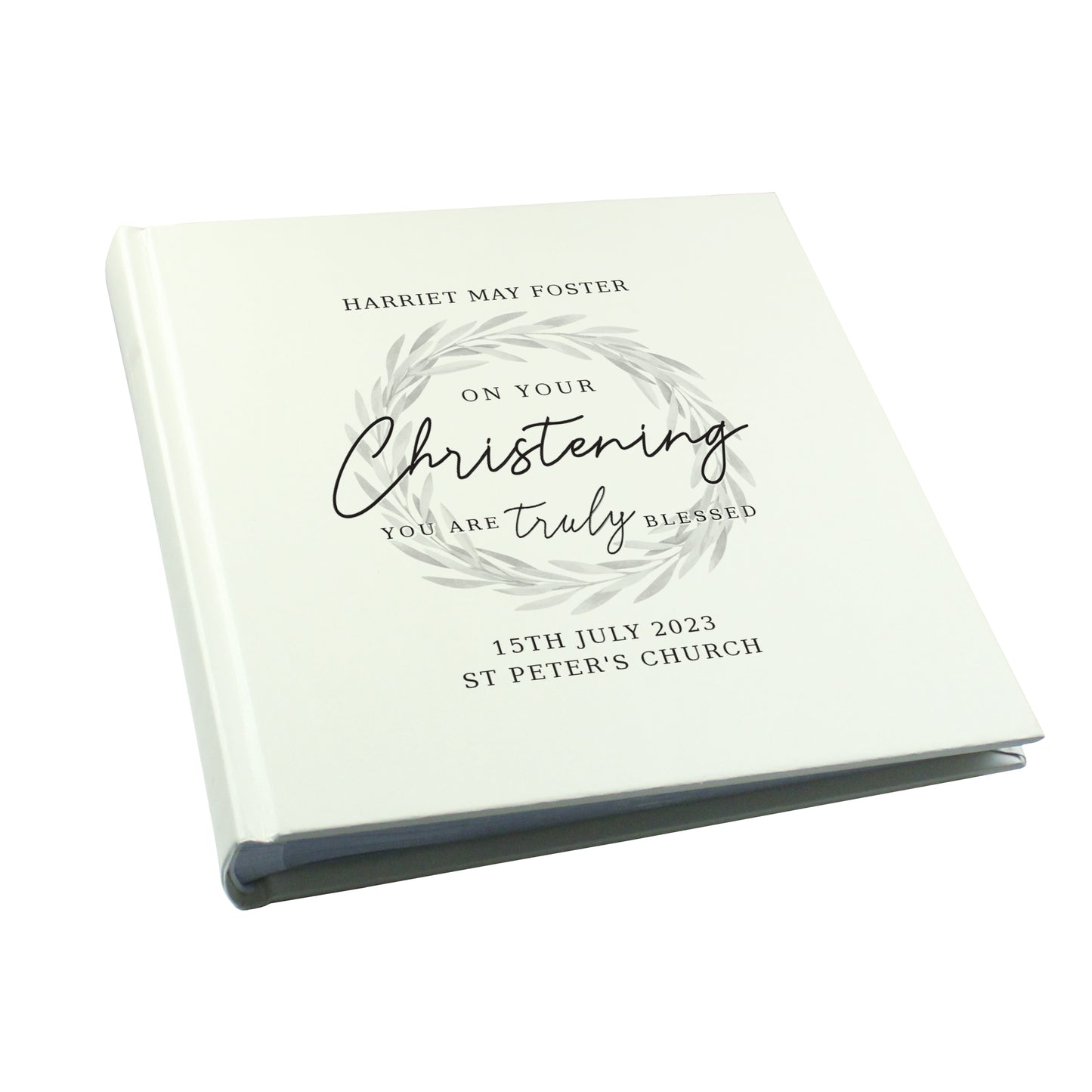 Personalised 'Truly Blessed' Christening Album With Sleeves - Personalise It!