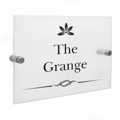 Personalised Decorative Swirl Acrylic House Sign - Personalise It!