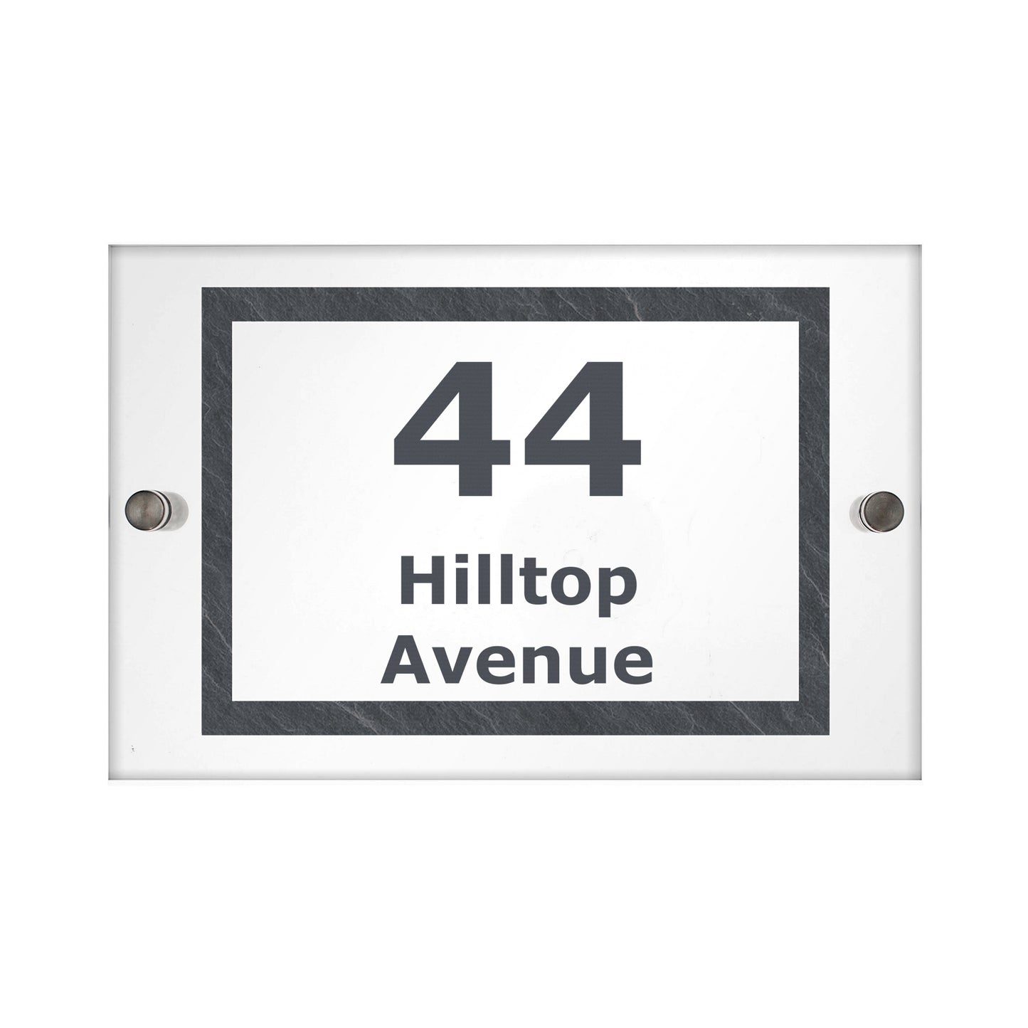 Personalised Marble Acrylic House Sign - Personalise It!