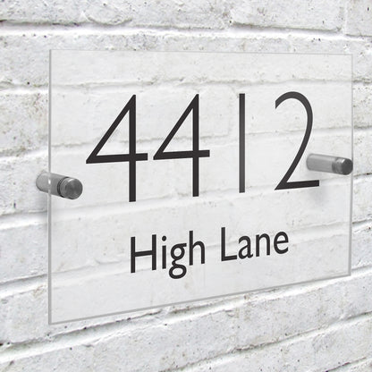 Personalised Modern Acrylic House Sign - Personalise It!