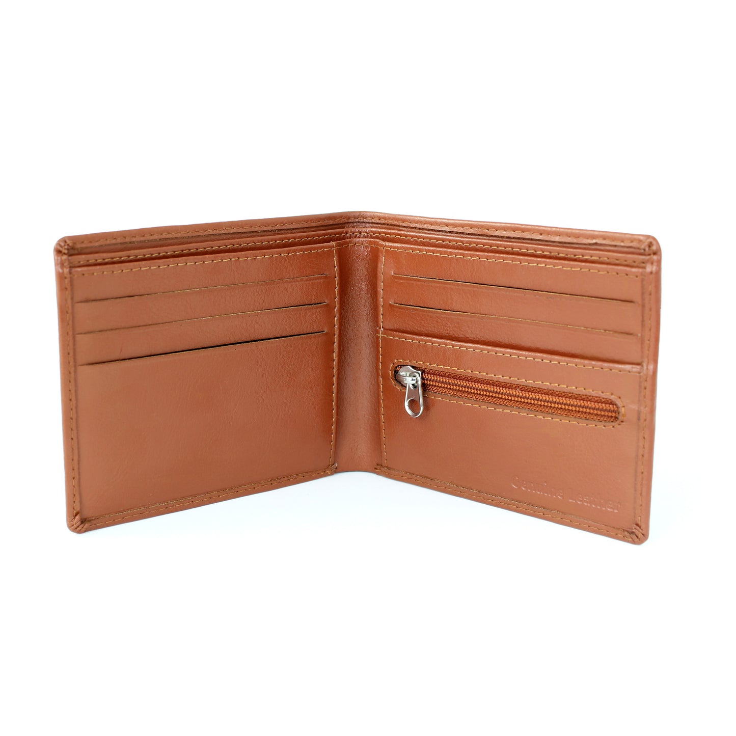 Personalised Big Initials Tan Leather Wallet - Personalise It!