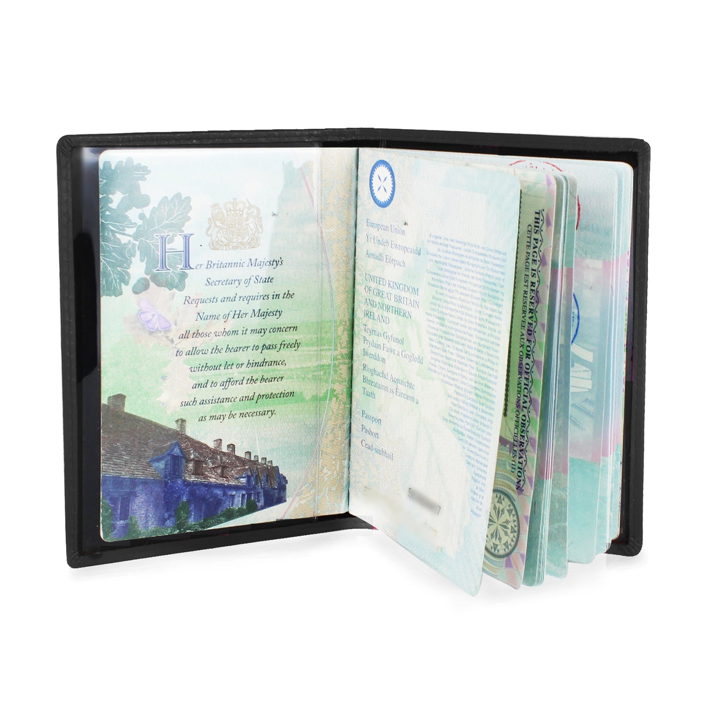 Personalised Mr & Mrs Black Passport Holders - Personalise It!
