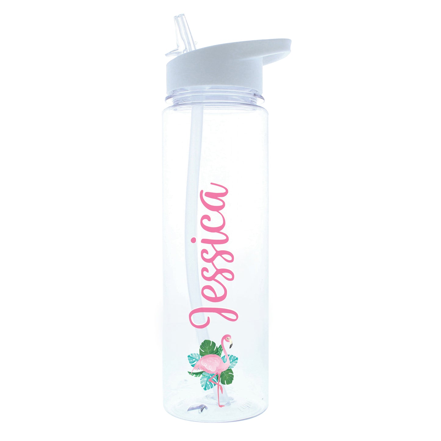 Personalised Flamingo Island Water Bottle - Personalise It!