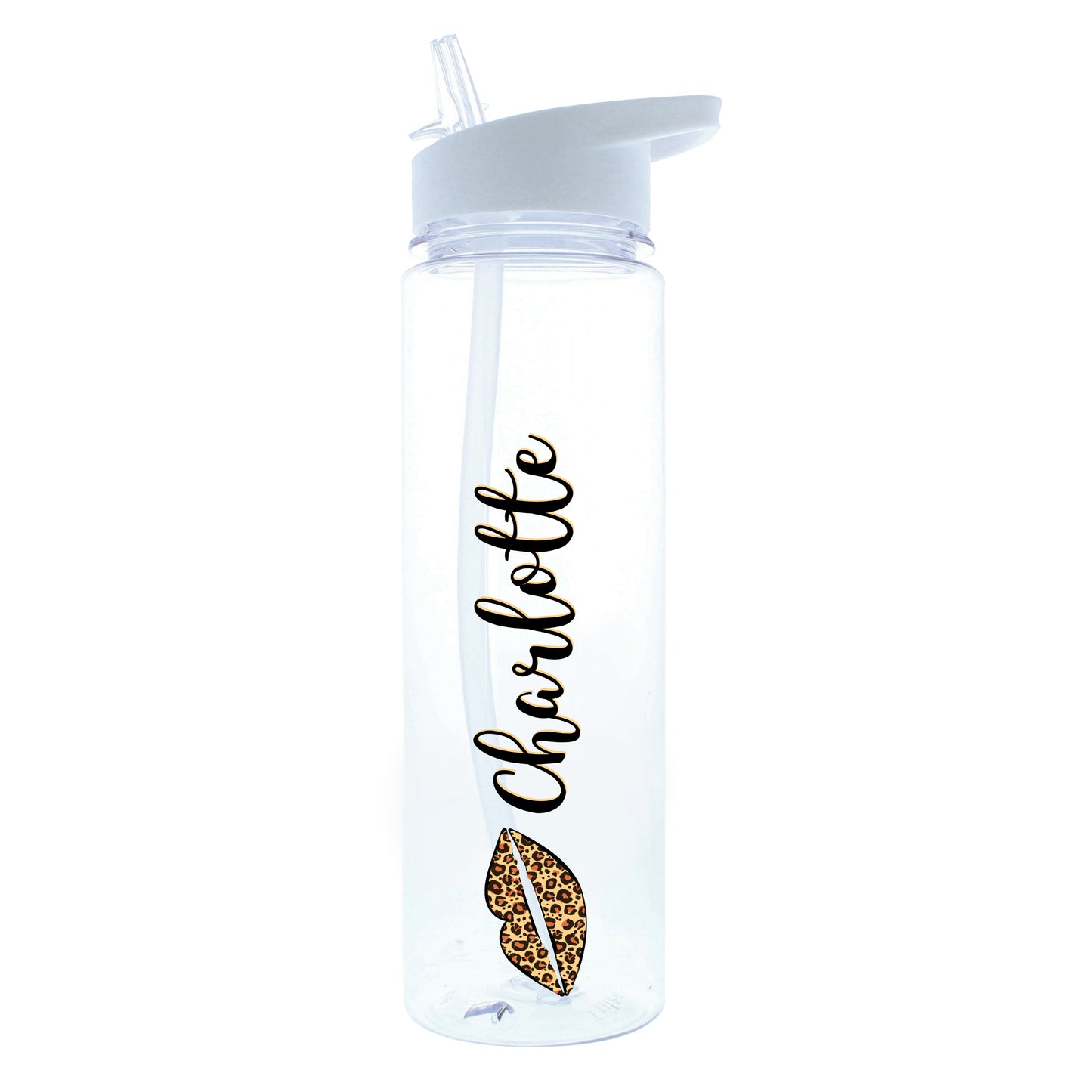 Personalised Lepoard Lips Island Water Bottle - Personalise It!