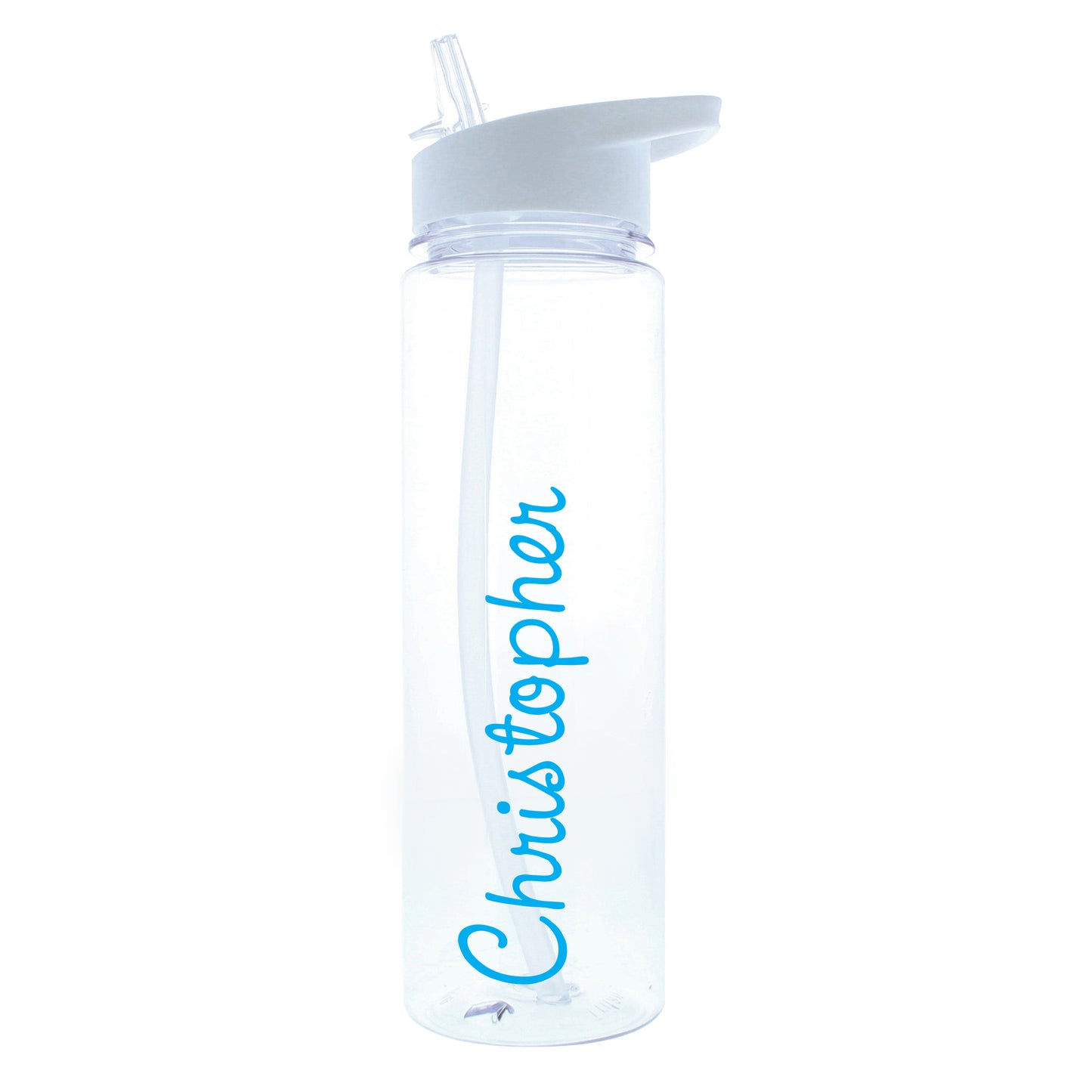 Personalised Blue Name Island Water Bottle - Personalise It!
