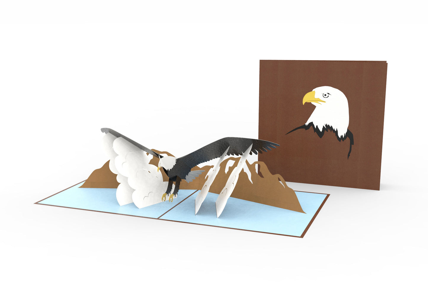 Bald Eagle Laser Cut Pop Up Greeting Card