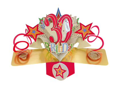 Happy 30th Birthday Pop-Up Greeting Card
