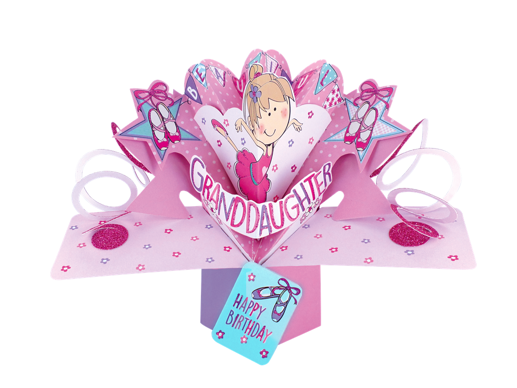 Granddaughter Birthday Pop-Up Greeting Card