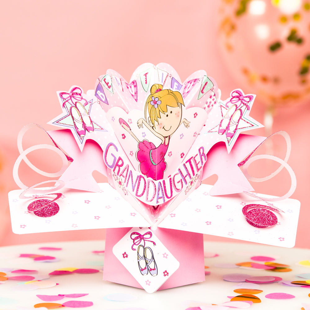 Granddaughter Birthday Pop-Up Greeting Card
