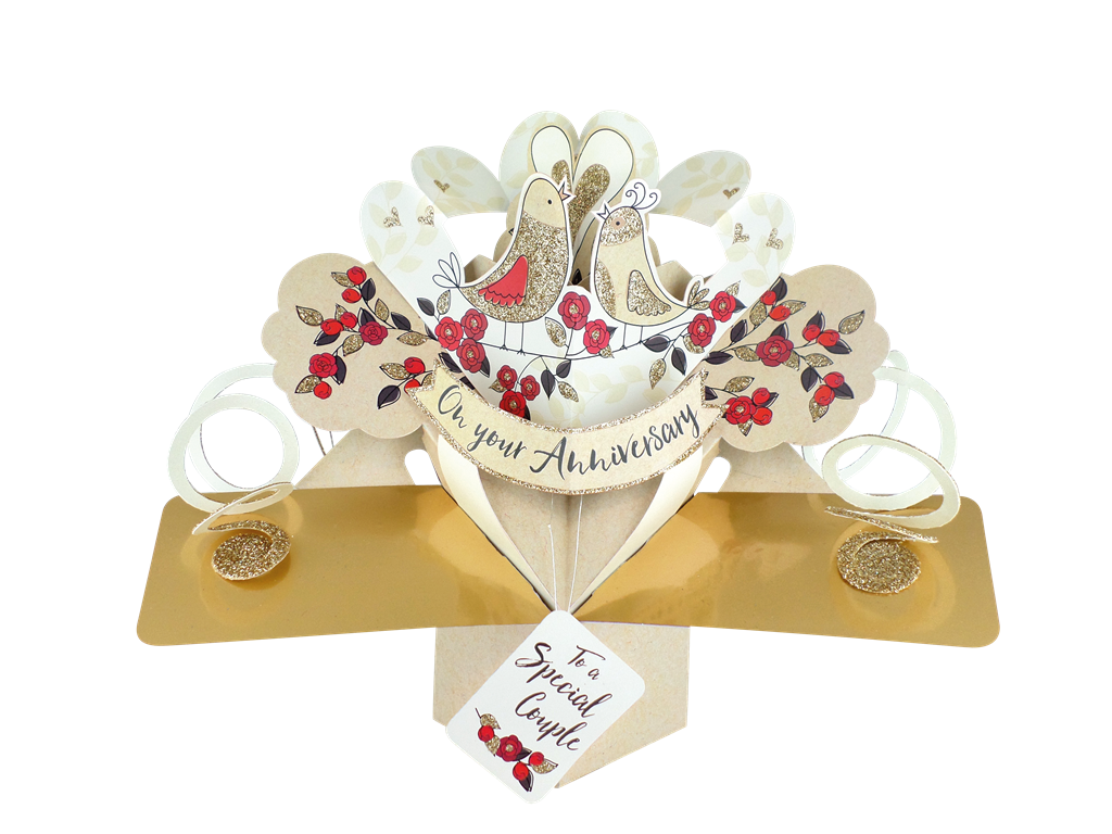On Your Anniversary Pop-Up Greeting Card