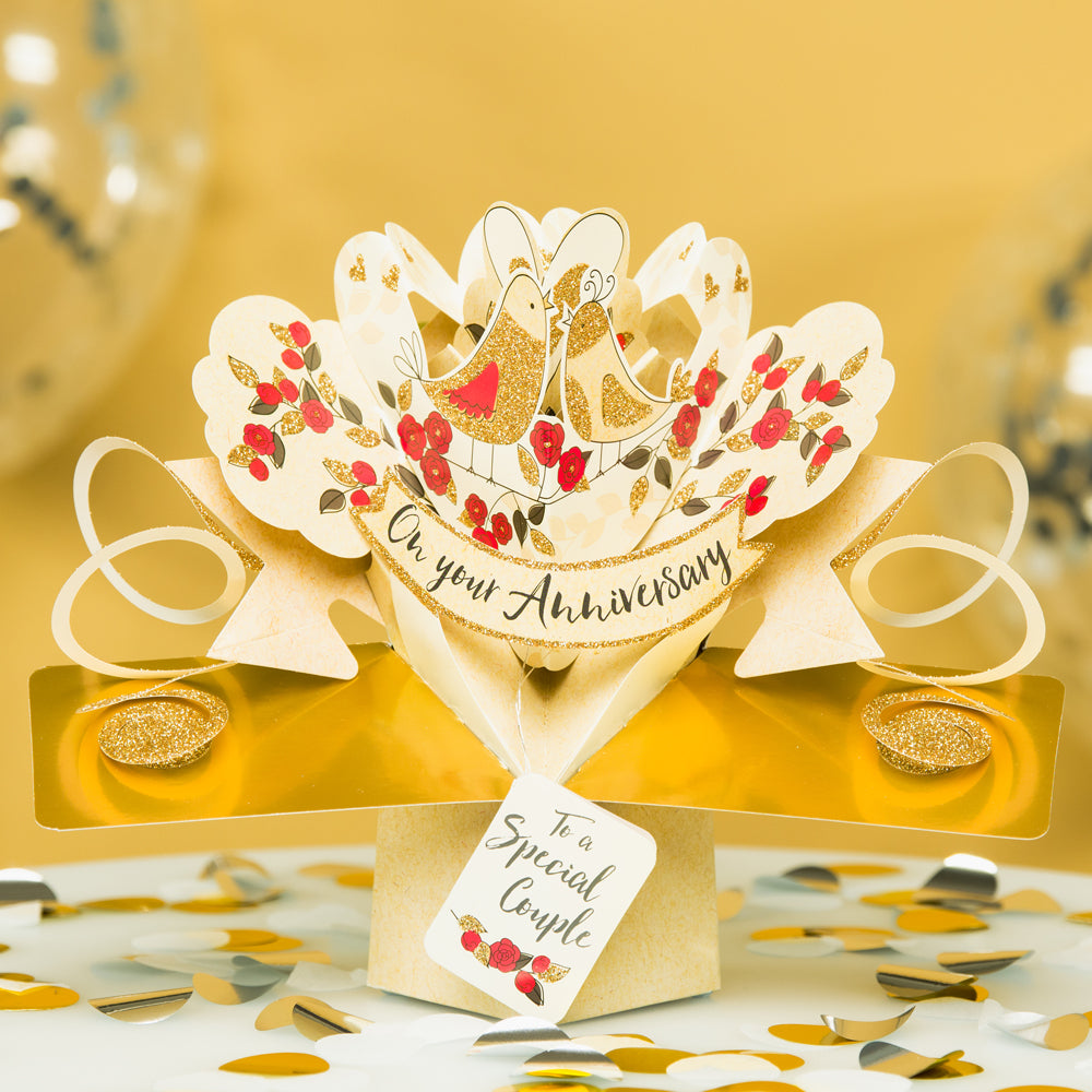 On Your Anniversary Pop-Up Greeting Card