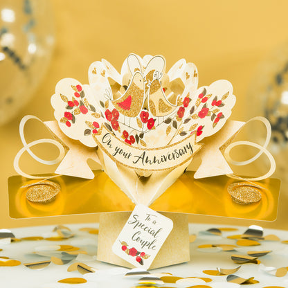 On Your Anniversary Pop-Up Greeting Card