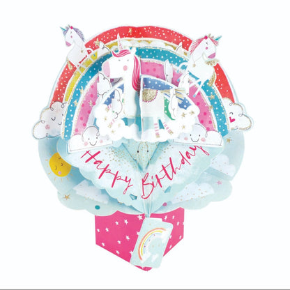 Birthday Unicorns Pop-Up Greeting Card