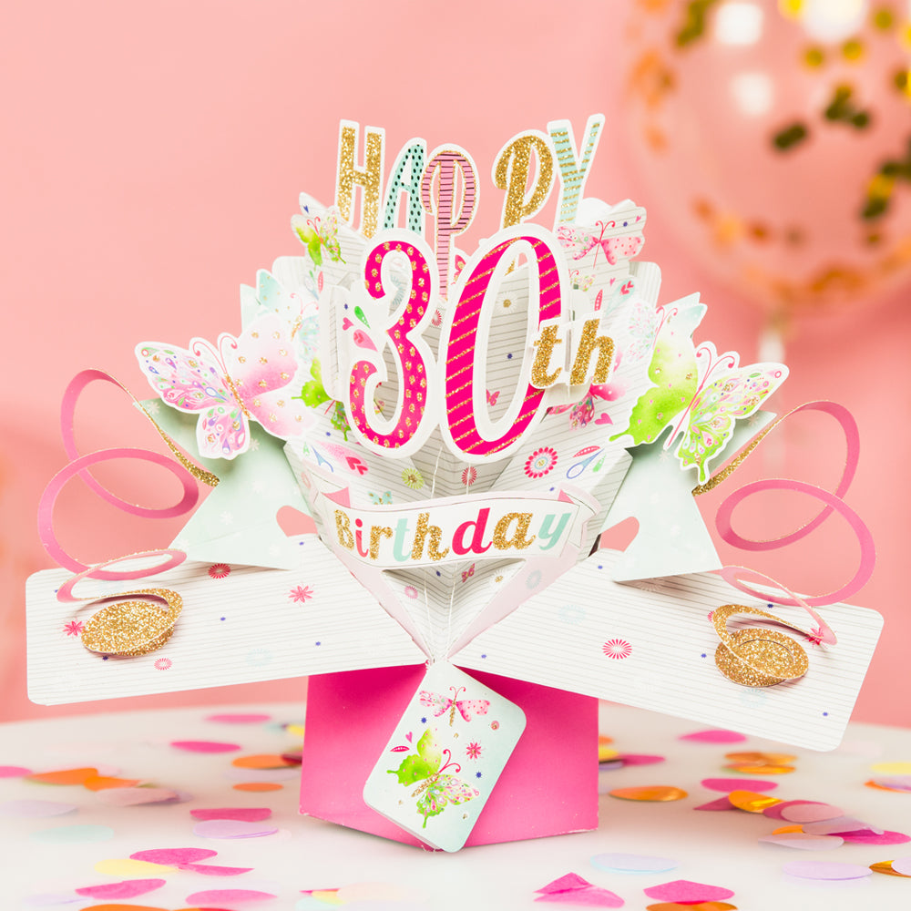 Happy 30th Birthday Pop-Up Greeting Card