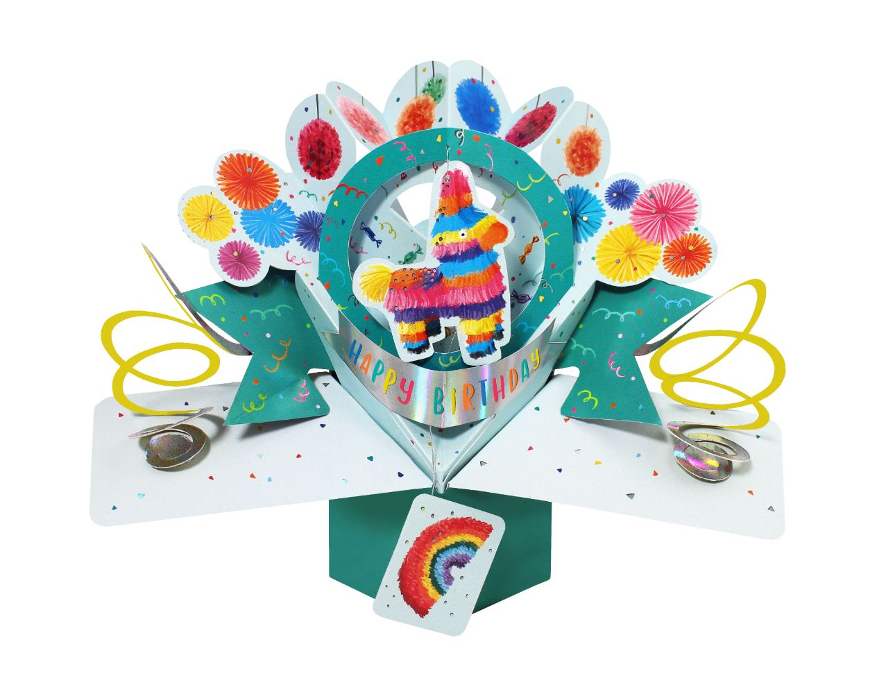 Happy Birthday Pinata Pop-Up Greeting Card