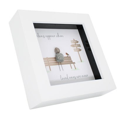 La De Da! Robins Appear Mini Pebble Art Bereavement Framed Print Gift Idea