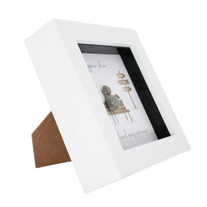 La De Da! Robins Appear Mini Pebble Art Bereavement Framed Print Gift Idea
