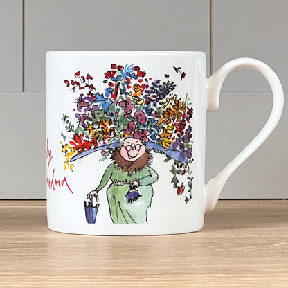 Quentin Blake Lovely Grandma Bone China Mug