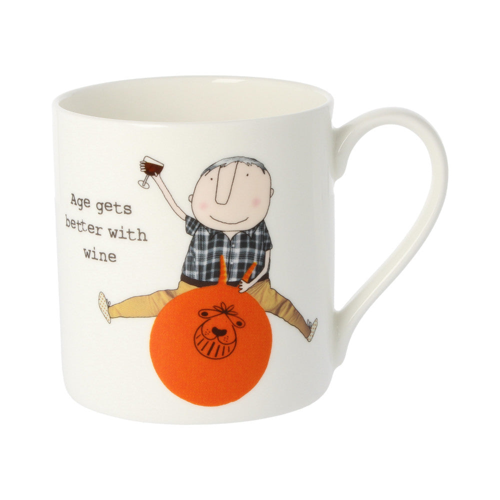 Rosie Made A Thing Age Gets Better With Wine Bone China Mug