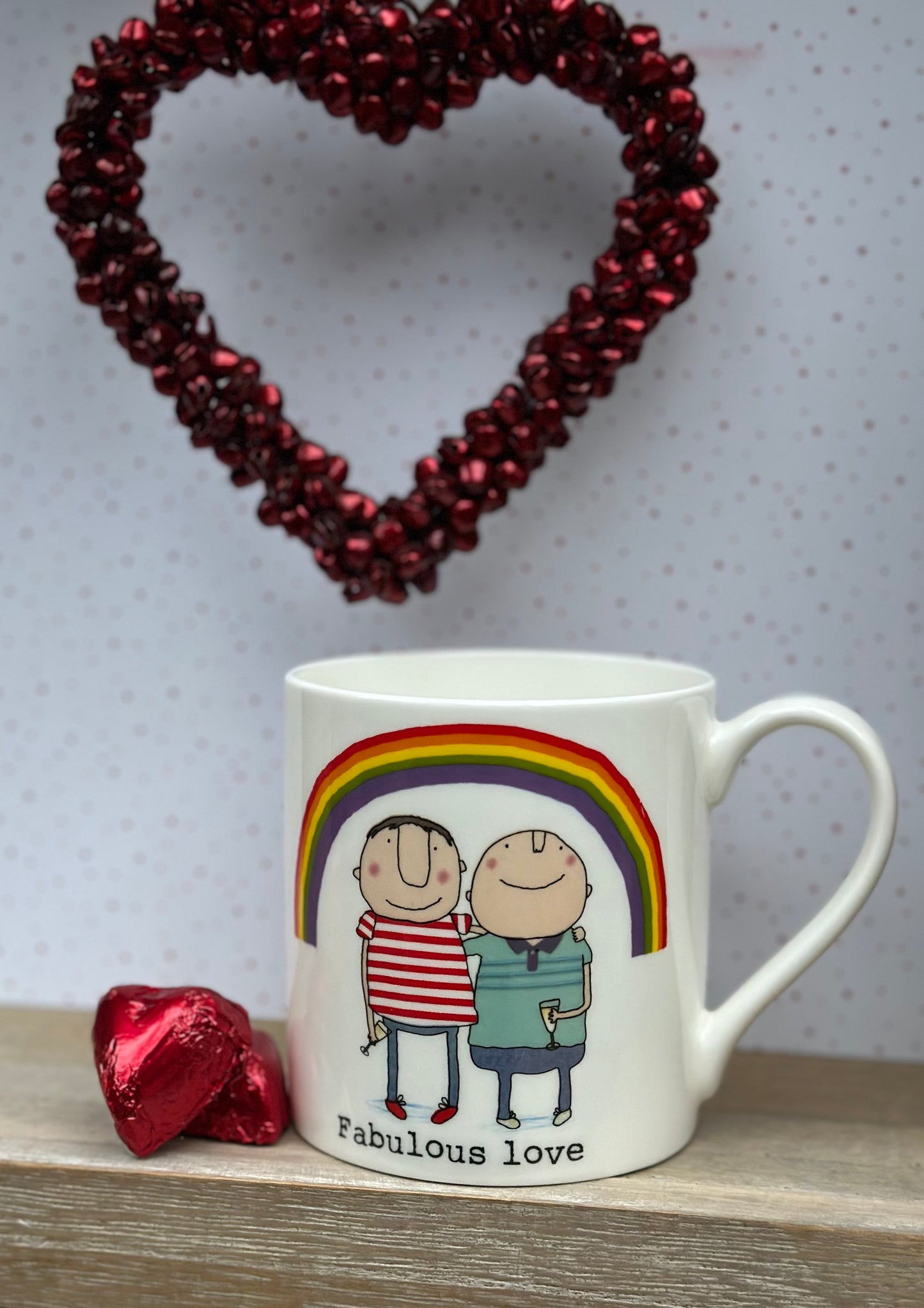 Rosie Made A Thing Fabulous Love Male Couple Mug Bone China Mug