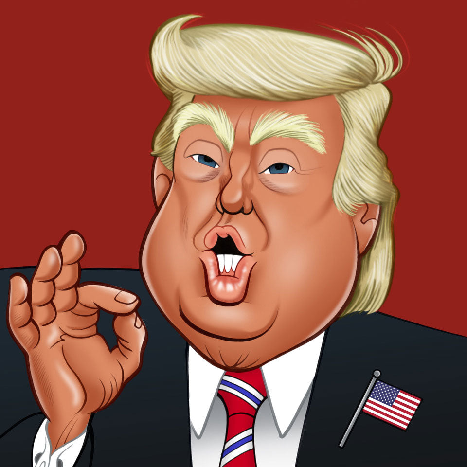 Donald Trump Birthday Greeting Sound Card Blank Inside