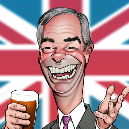 Nigel Farage Birthday Greeting Sound Card Blank Inside