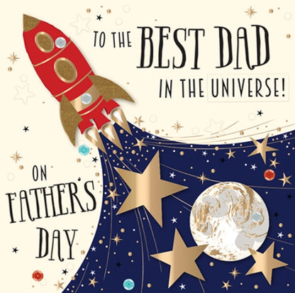 Father's Day Card Best Dad In The Universe Greeting By Talking Pictures
