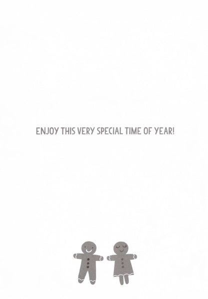 Grandson & Partner With Love Fun Hand-Finished Christmas Card