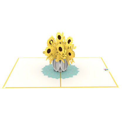 Sunflower Laser Cut Pop Up Greeting Card