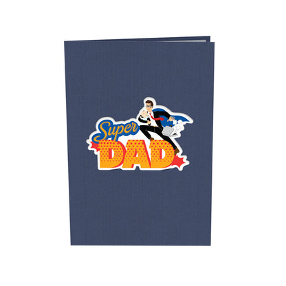 Super Dad Laser Cut Pop Up Greeting Card