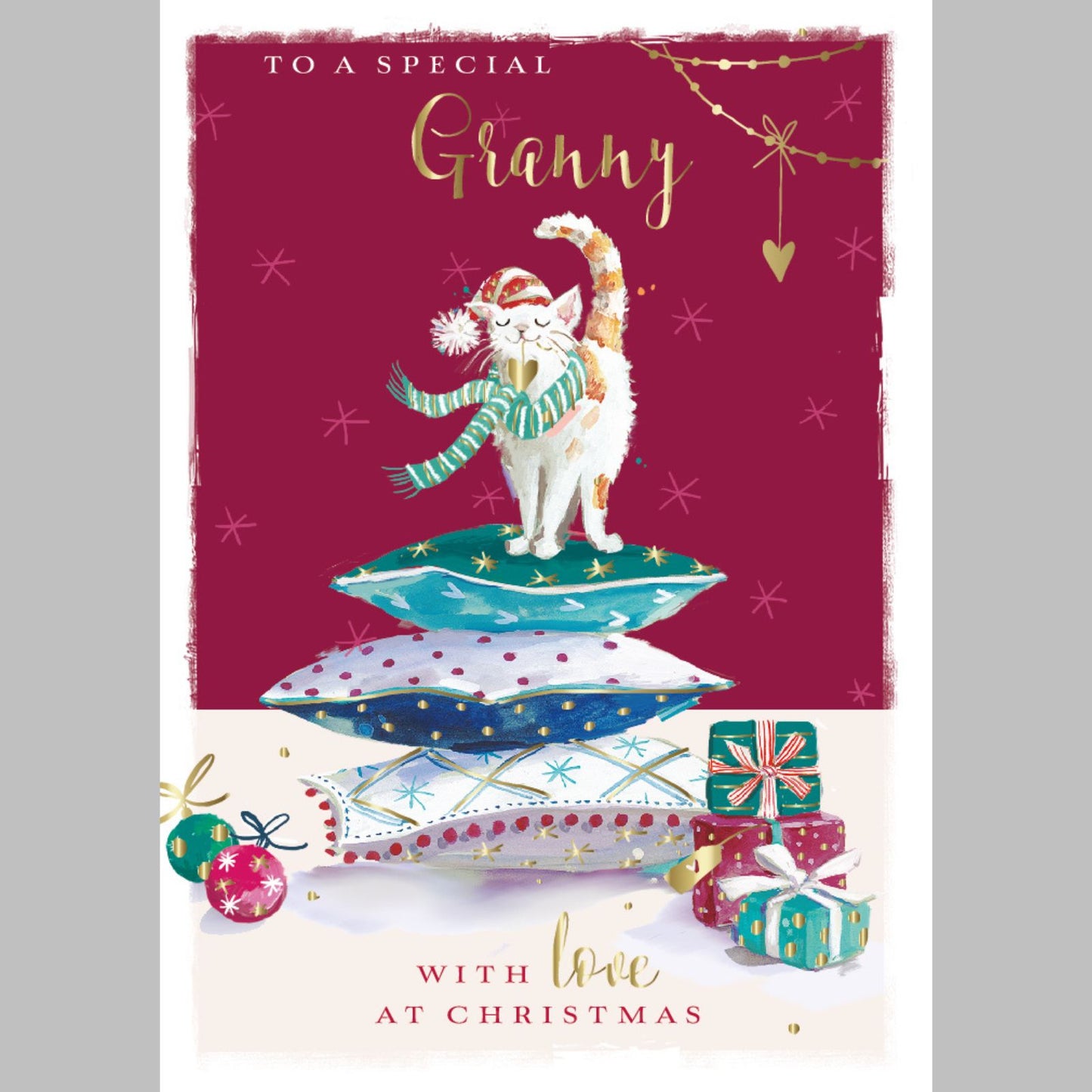 The Wildlife Special Granny Christmas Cat Christmas Card