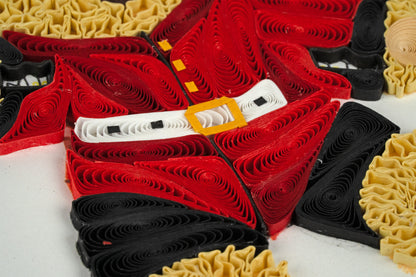 Quilling Huggable Herrington Bear Royal Guard Hand-Finished Art Greeting Card