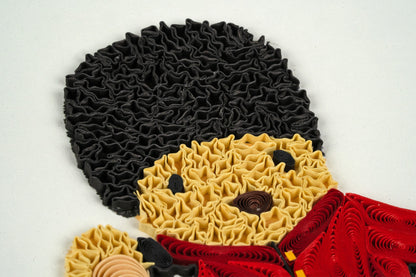 Quilling Huggable Herrington Bear Royal Guard Hand-Finished Art Greeting Card