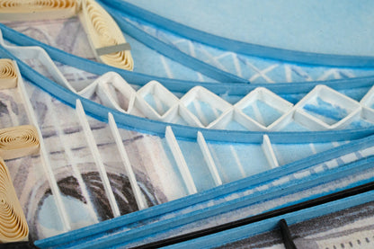 Quilling London Tower Bridge Lavish London Hand-Finished Art Greeting Card