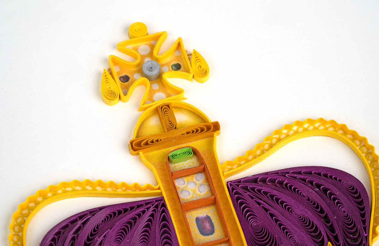 Quilling St Edward's Royal Crown Fit For Royalty! Hand-Finished Greeting Card