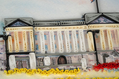 Quilling Buckingham Palace Royalty Hand-Finished Art Greeting Card