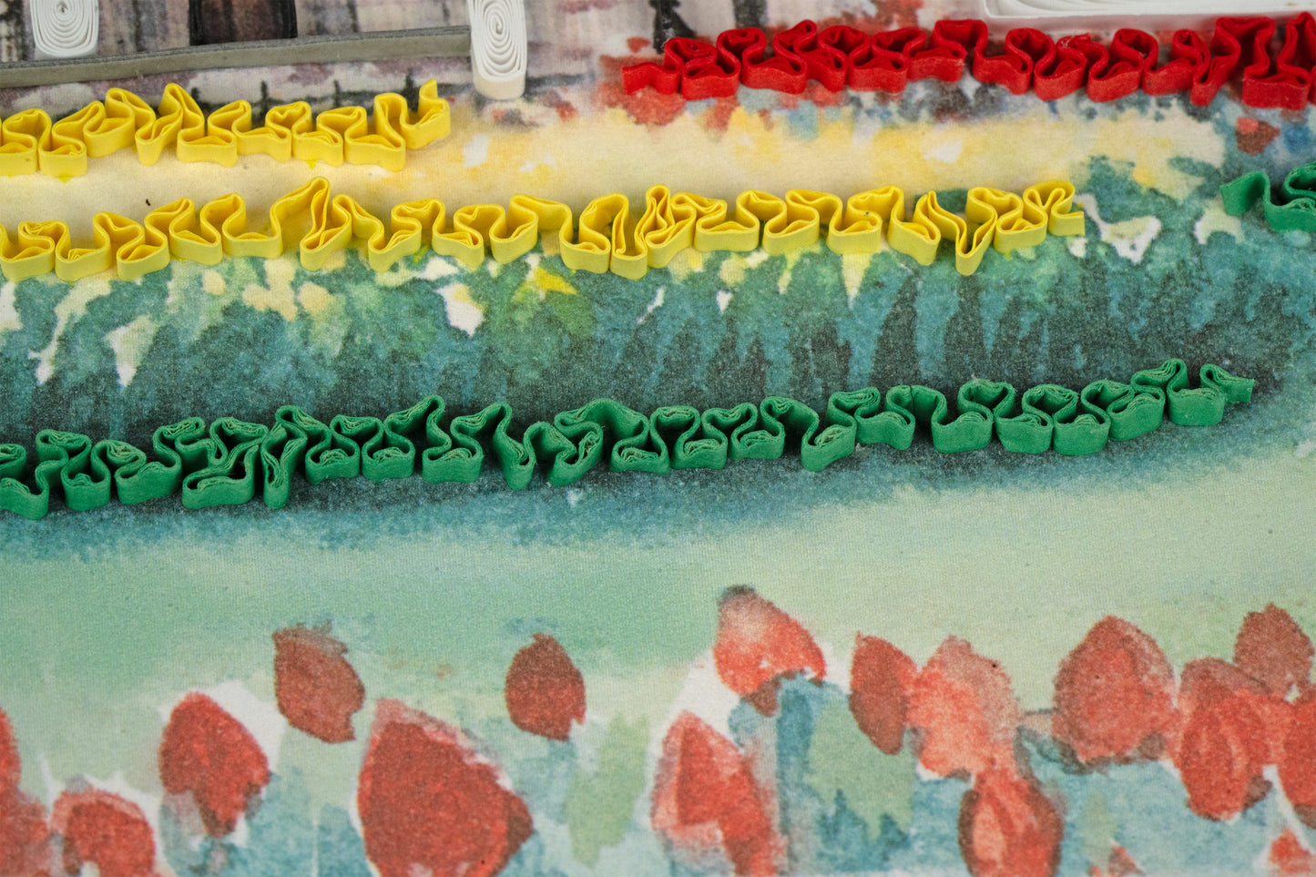 Quilling Buckingham Palace Royalty Hand-Finished Art Greeting Card