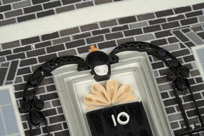 Quilling 10 Downing Street Prime Minister Hand-Finished Art Greeting Card
