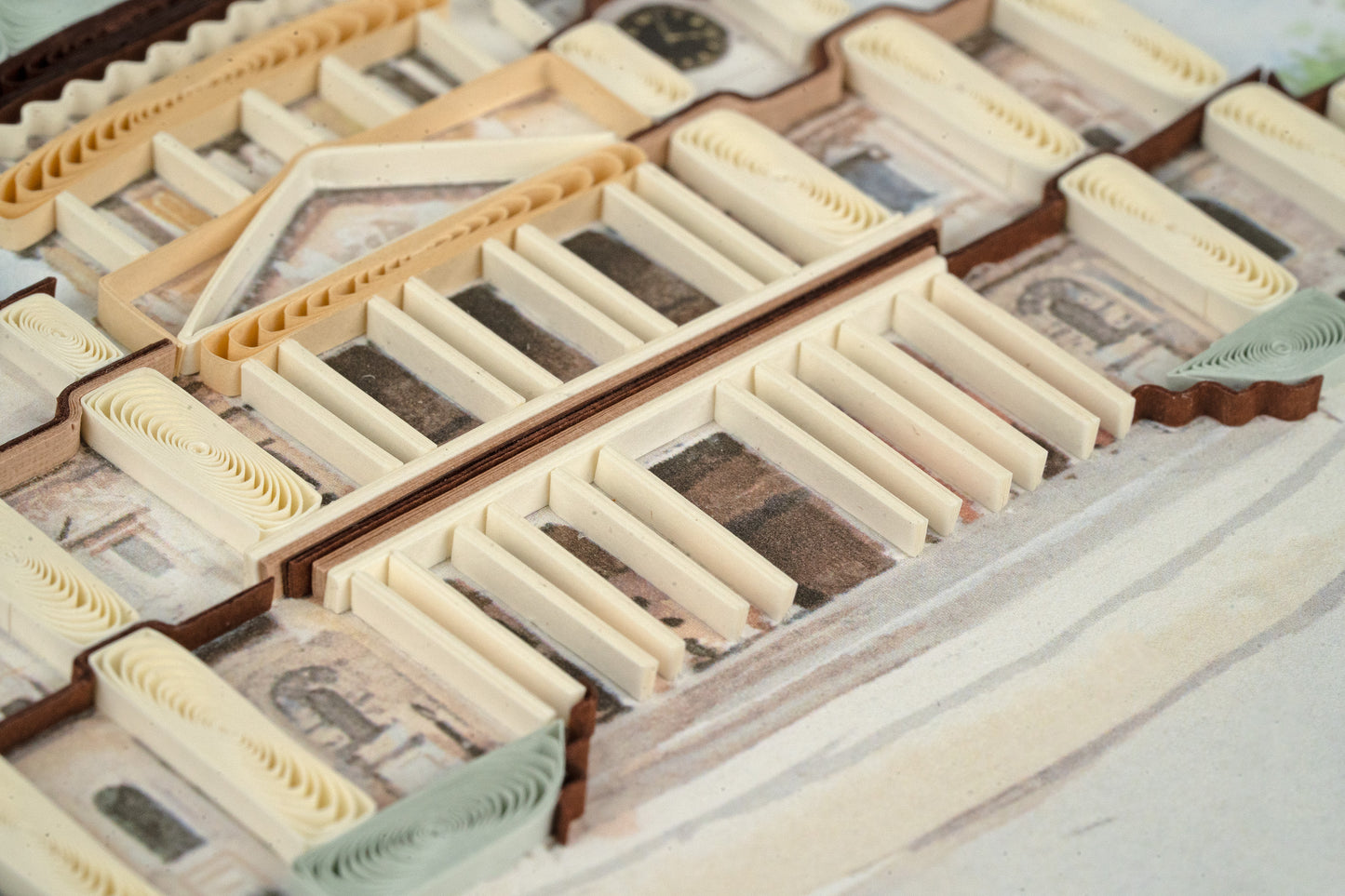 Quilling St. Pauls Cathedral Hand-Finished Art Greeting Card