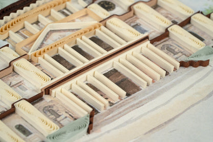 Quilling St. Pauls Cathedral Hand-Finished Art Greeting Card