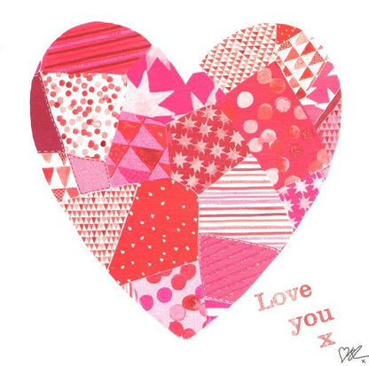 Kirstie Allsopp Love You Pink Heart Happy Valentine's Day Card