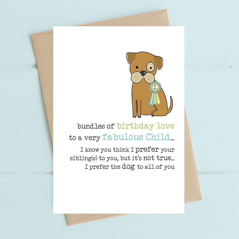 Fabulous Child Birthday Greeting Card