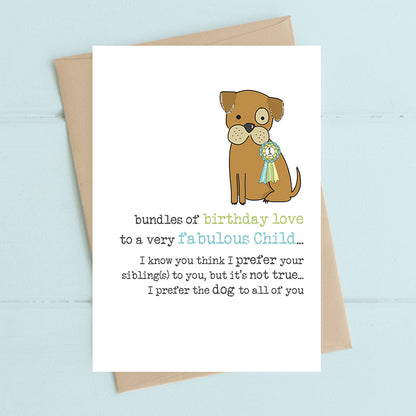 Fabulous Child Birthday Greeting Card