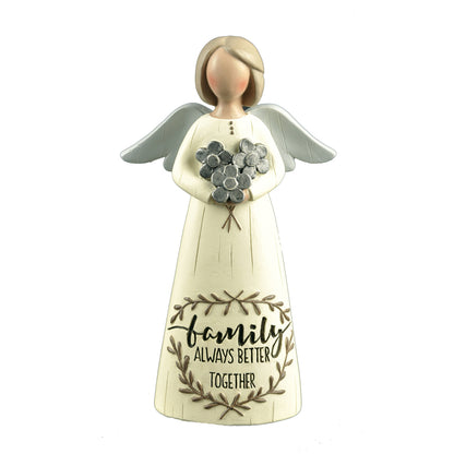 Family Always Better Together Feather & Grace Angel Figurine Guardian Angel Gift