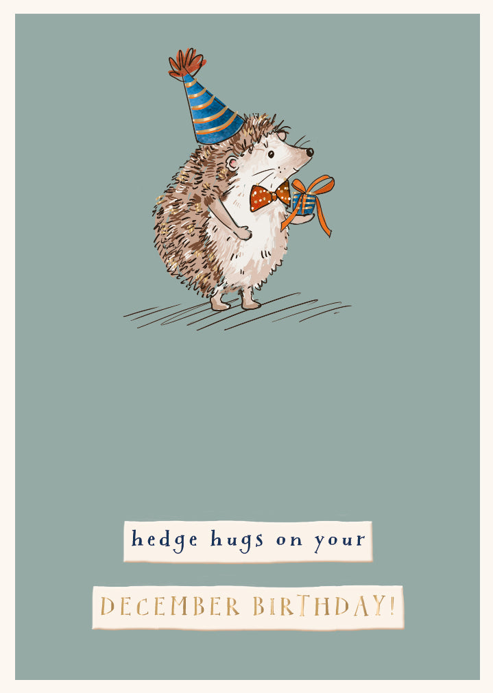 On Your December Birthday Foiled Birthday Greeting Card