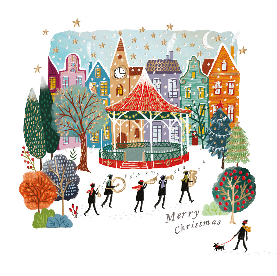 Christmas Bandstand Curious Inksmith Christmas Card