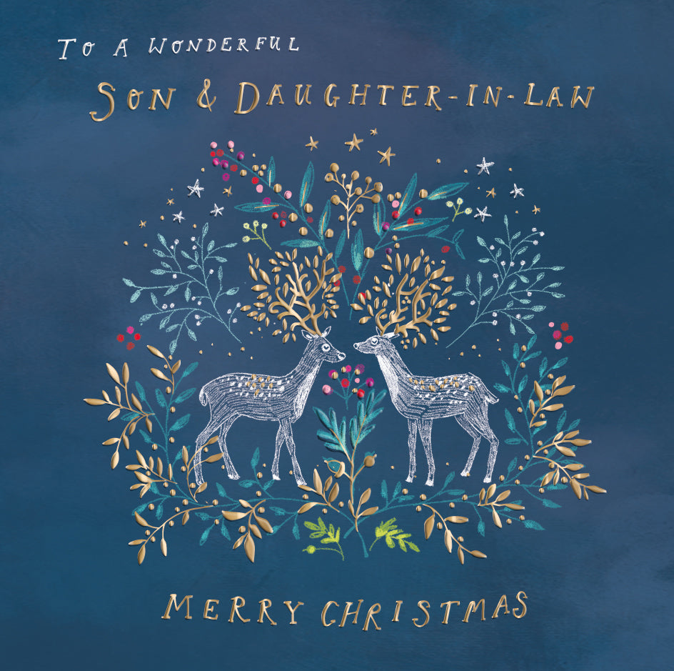 Son & Daughter-In-Law Curious Inksmith Christmas Card