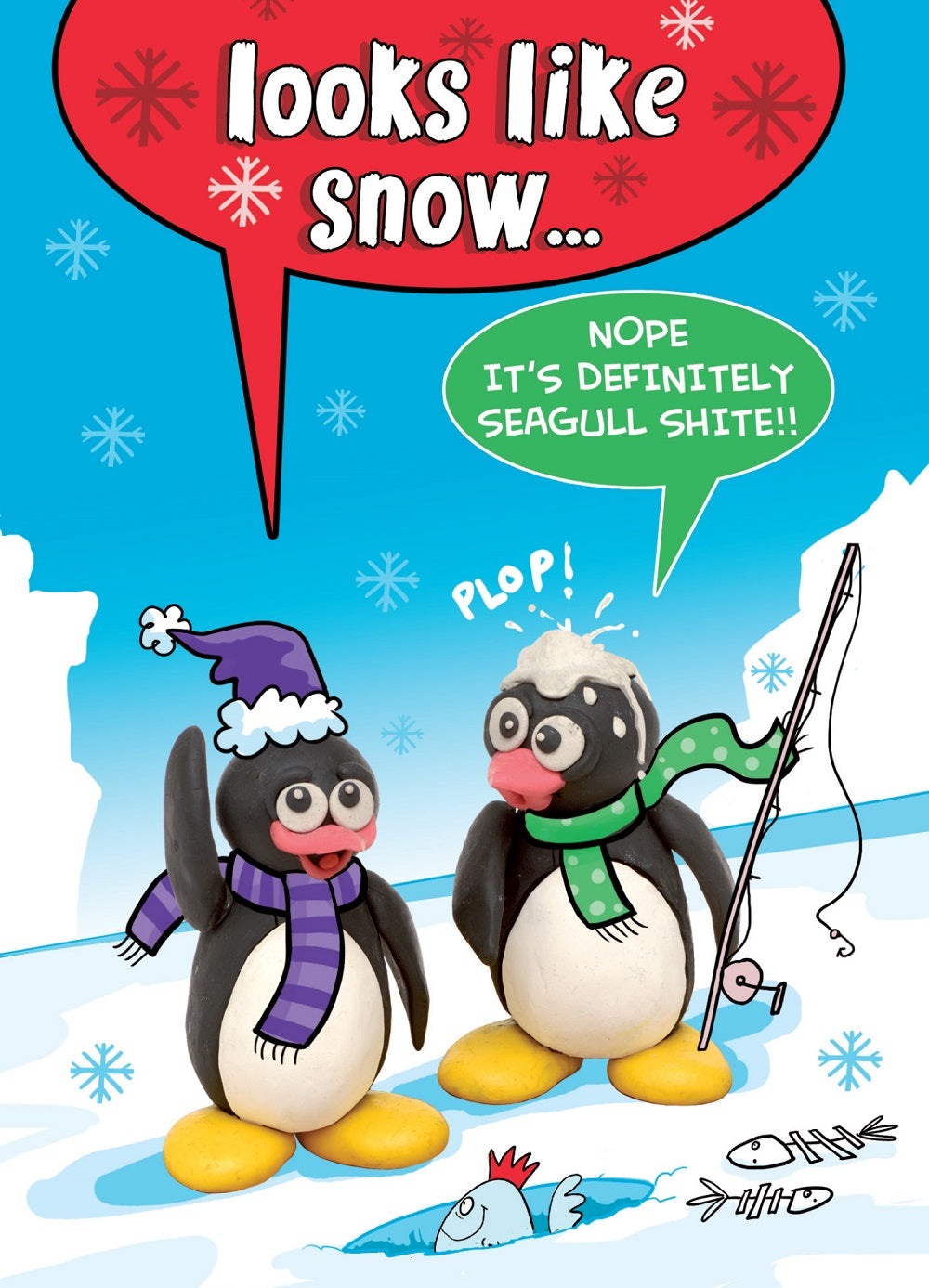 It Looks Like Snow  Funny Christmas Card