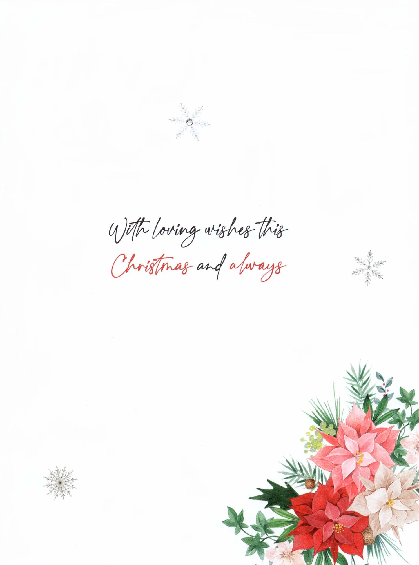 Boxed Beautiful Wife Embellished Luxury Lavish Christmas Card Large Xmas Cards