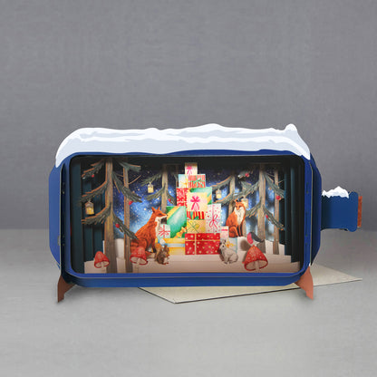 Message In A Bottle Presents Pop Up Christmas Greeting Card